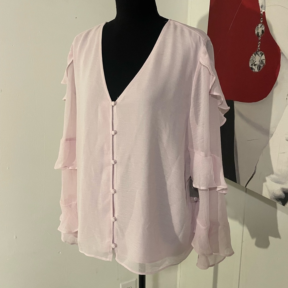Vince Camuto pink size large NWT blouse